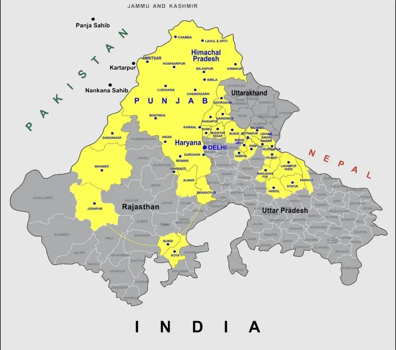 Map: Map of Khalistan