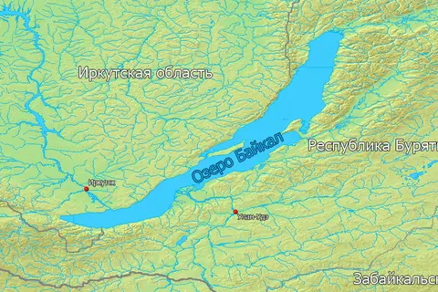 Map: Map of Lake Baikal