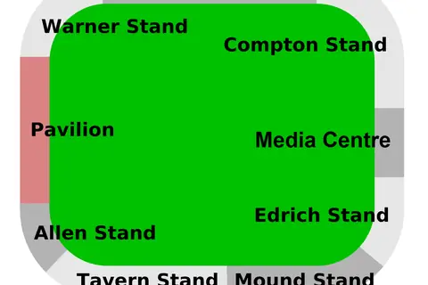Map: Map of Lord’s Cricket Ground with Stands