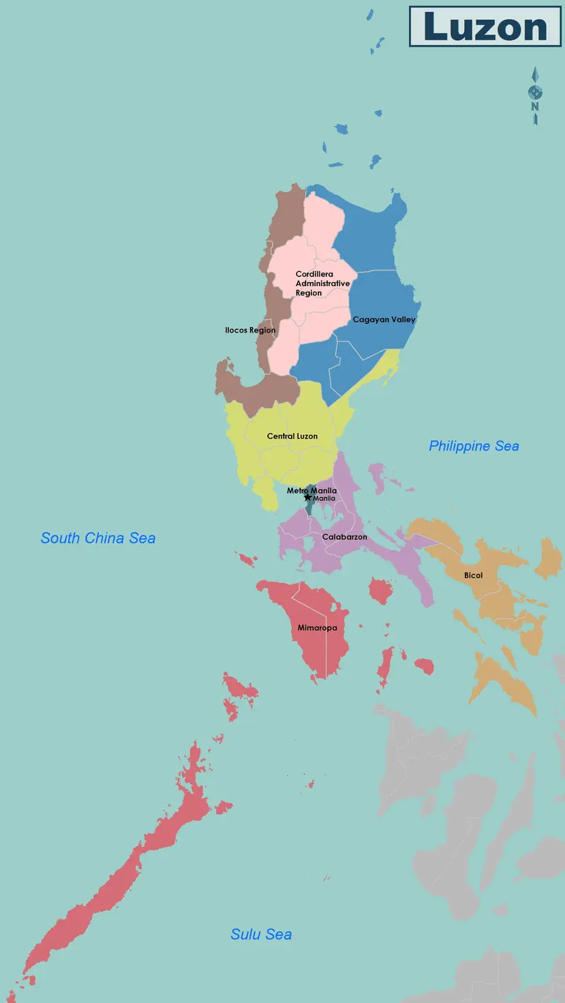 Map: Map of Luzon
