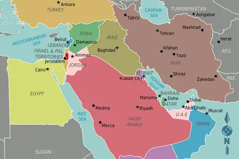 Map: Map of Middle East
