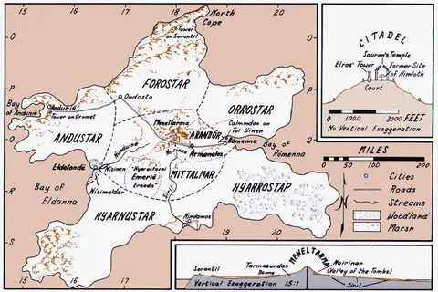 Map: Map of Numenor