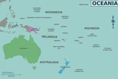 Map: Map of Oceania