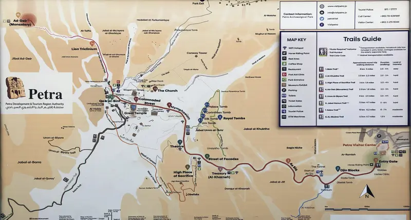 Map: Map of Petra