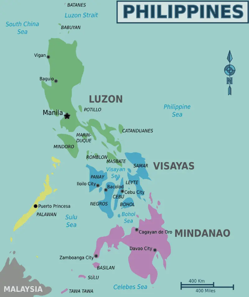 Map: Map of Philippines En