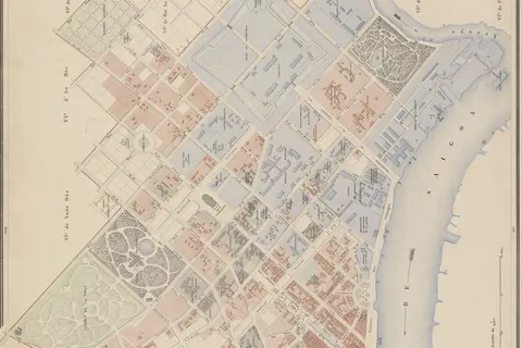 Map: Map of Saigon 1882