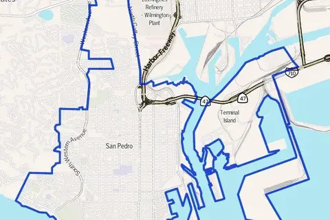 Map: Map of San Pedro California