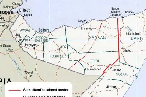Map: Map of Somaliland Border Claims