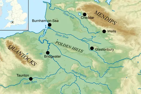 Map: Map of Somerset Levels