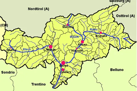 Map: Map of South Tyrol de