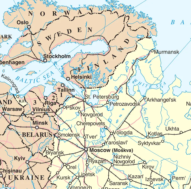Map: Map of St Petersburg