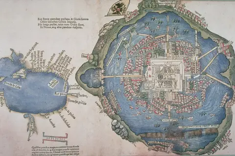 Map: Map of Tenochtitlan 1524