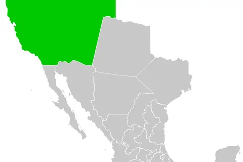 Map: Map of Territorio de Alta California