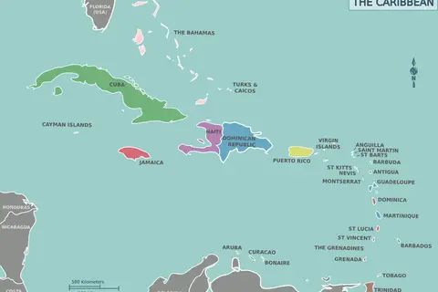 Map: Map of the Caribbean