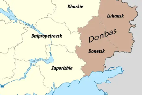 Map: Map of the Donbass