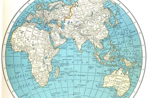 Map: Map of the Eastern Hemisphere