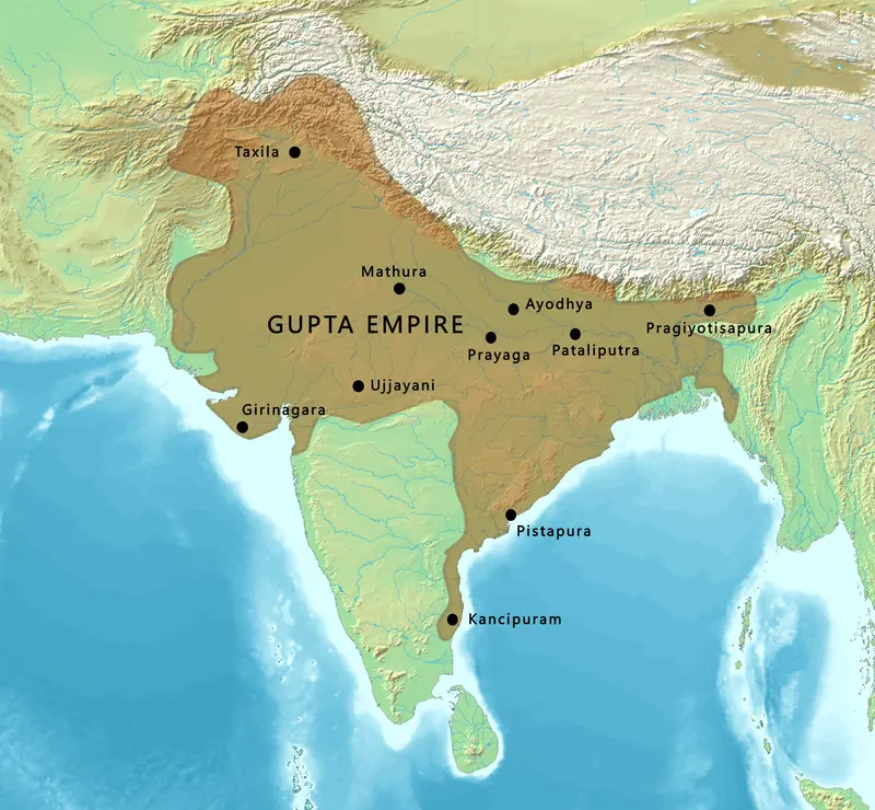 Map: Map of the Gupta Empire