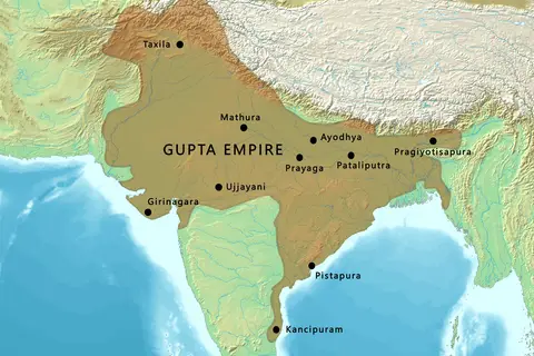 Map: Map of the Gupta Empire