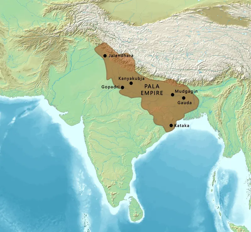 Map: Map of the Pala Empire