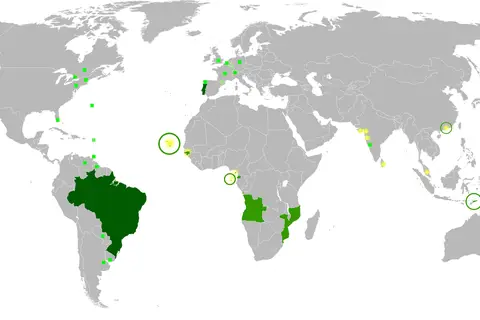 Map: Map of the Portuguese Language in the World