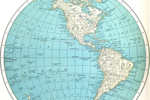 Map: Map of the Western Hemisphere
