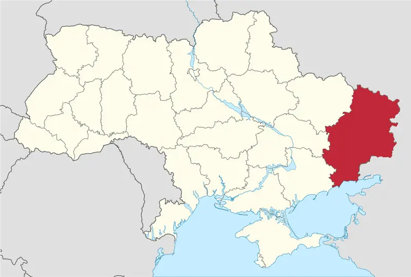 Map: Map of Ukraine Political Simple Donbass