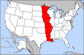 Map: Map of Usa Highlighting Mimal