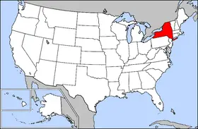 Map: Map of Usa Highlighting New York