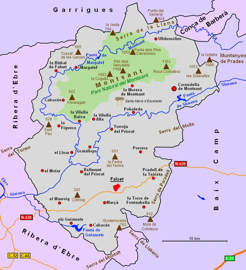 Map: Map Priorat