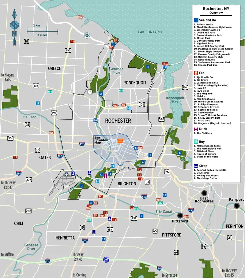 Map: Map Rochester Ny Overview
