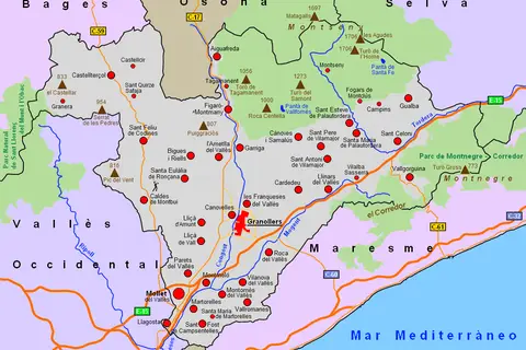 Map: Map Valls Oriental