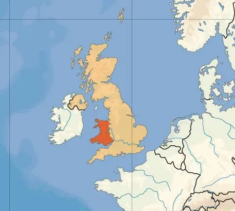 Map: Map Wales Location Uk