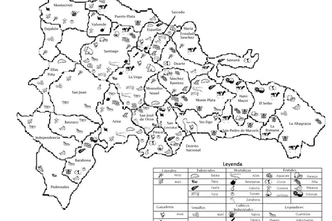 Map: Mapa Agricola Republica Dominicana