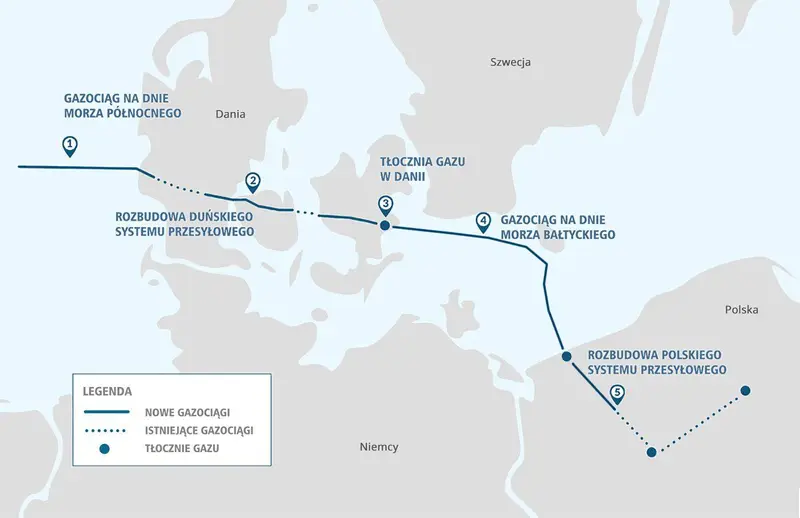 Map: Mapa Balticpipepublicdomainpl