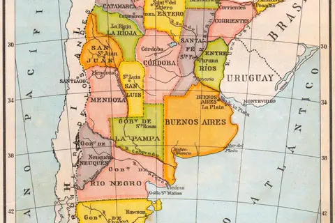 Map: Mapa de Argentina Aprox 1940