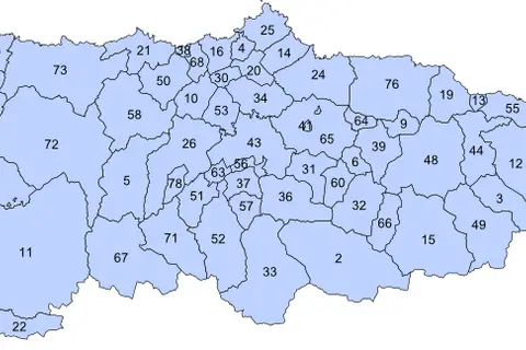 Map: Mapa de Asturias Con Concejos