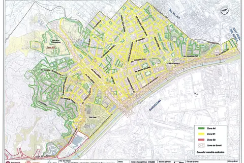 Map: Mapa de Capacitat 2011 Sta Coloma de Gramenet
