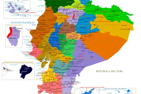 Map: Mapa de la Republica del Ecuador