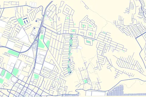 Map: Mapa de la Zona 6 de Villa Nueva Guatemala