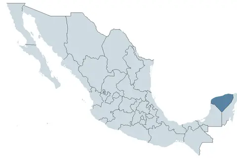 Map: Mapa de Mexico Yucatan