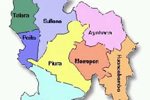 Map: Mapa del Departamento de Piuraper