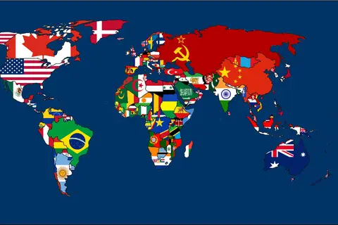 Map: Mapa del Mundo En 1970