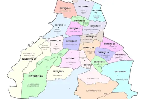 Map: Mapa Electoral Federal de Ciudad de Mxico 20172022