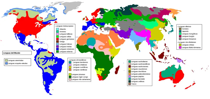 Map: Mapa Lenguas del Mundo