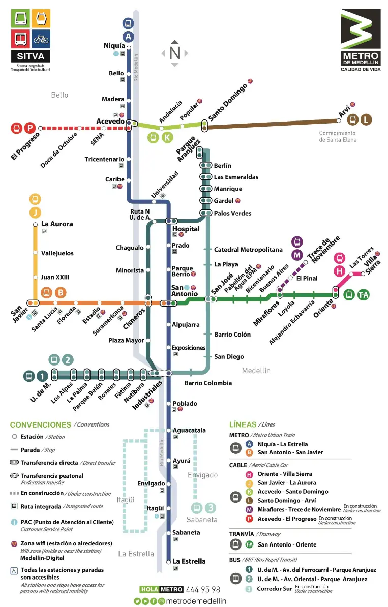 Map: Mapa Metro de Medelln