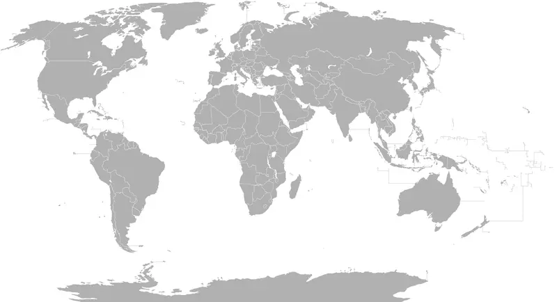 Map: Mapa Mundi Blanco