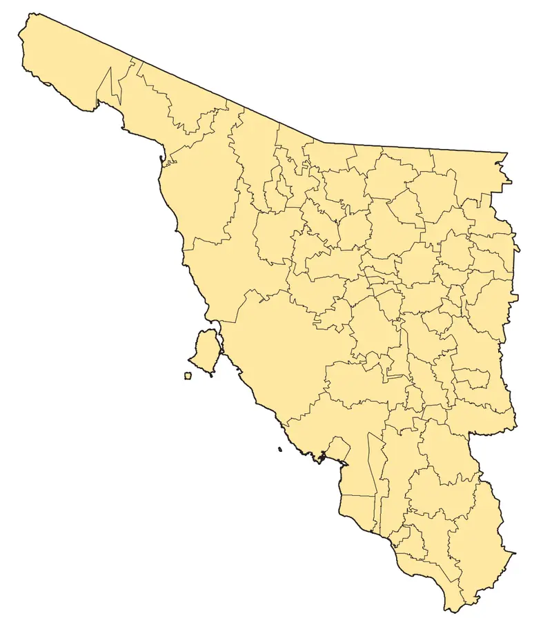 Map: Mapa Municipios Sonora