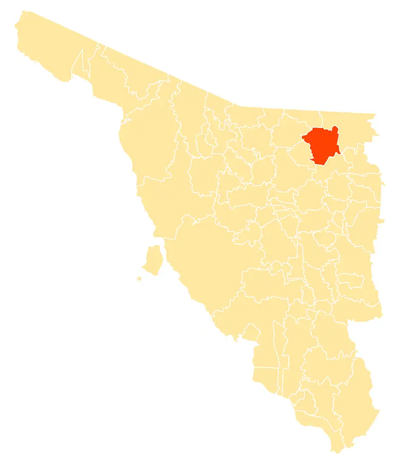 Map: Mapa Municipios Sonora Fronteras