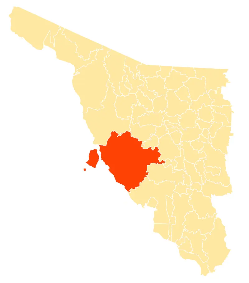 Map: Mapa Municipios Sonora Hermosillo