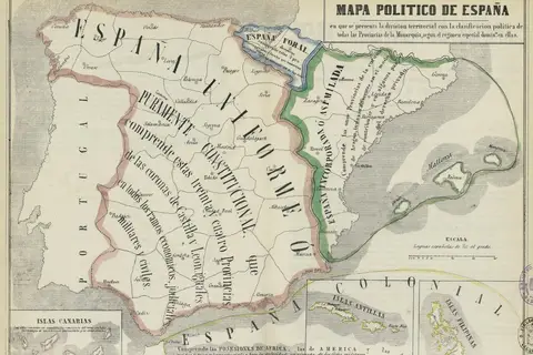 Map: Mapa Poltico de Espaa 1850